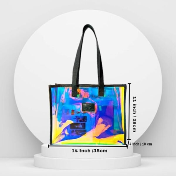 PROUDME Large Rainbow Tote Bag - Image 3