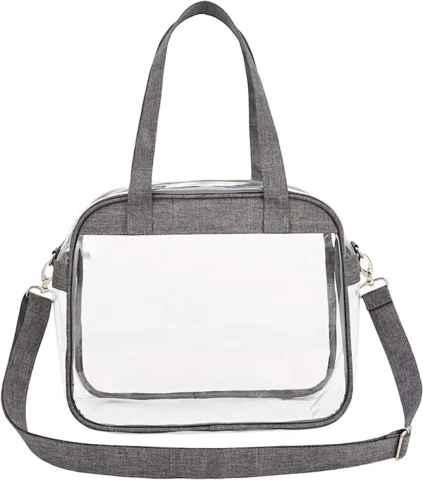 PROUDME Clear Sling Bag Stadium Approved, Clear Purse for Gym, Work, Travel (Green) - Image 4