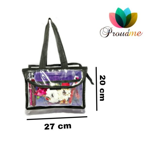 Clear PVC Makeup Artist Set Bag Transparent Cosmetic Storage Bag - Image 4