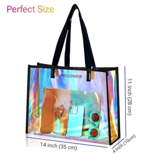 PROUDME Holographic Tote Bag